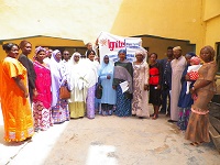 IGNITE Katsina School Club coordinators posed with the school proprietors and principals